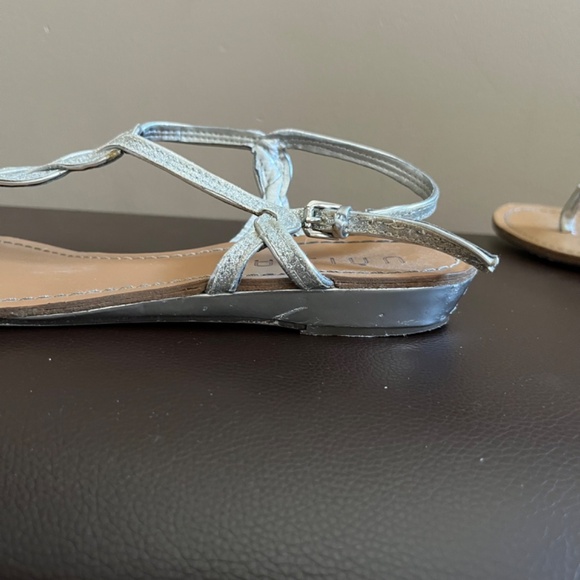 Unisa Braided Silver Sandals/Size 10M - Picture 6 of 7
